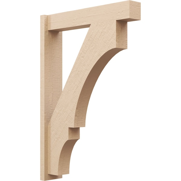 Ekena Millwork 5 1/2-in W x 26-in D x 38-in H Balboa Block Rough Cedar Woodgrain TimberThane Outlooker, Primed Tan OUTUR055X26X38BOA44RCPR - main